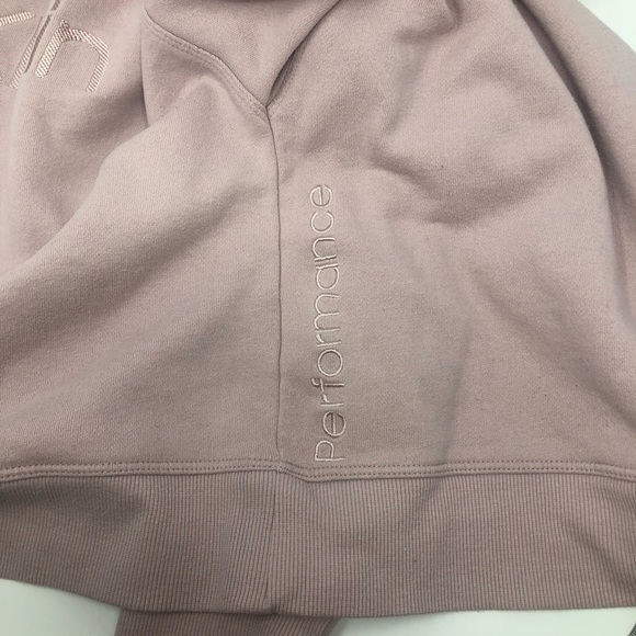 Calvin Klein Performance Pink Cropped Sweatshirt Size Medium - Picture 5 of 9